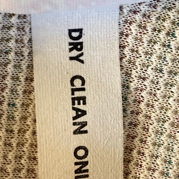 Vintage Ample Togs California Cream Pink Blue Metallic Disco Blouse Women's M - Picture 12 of 12